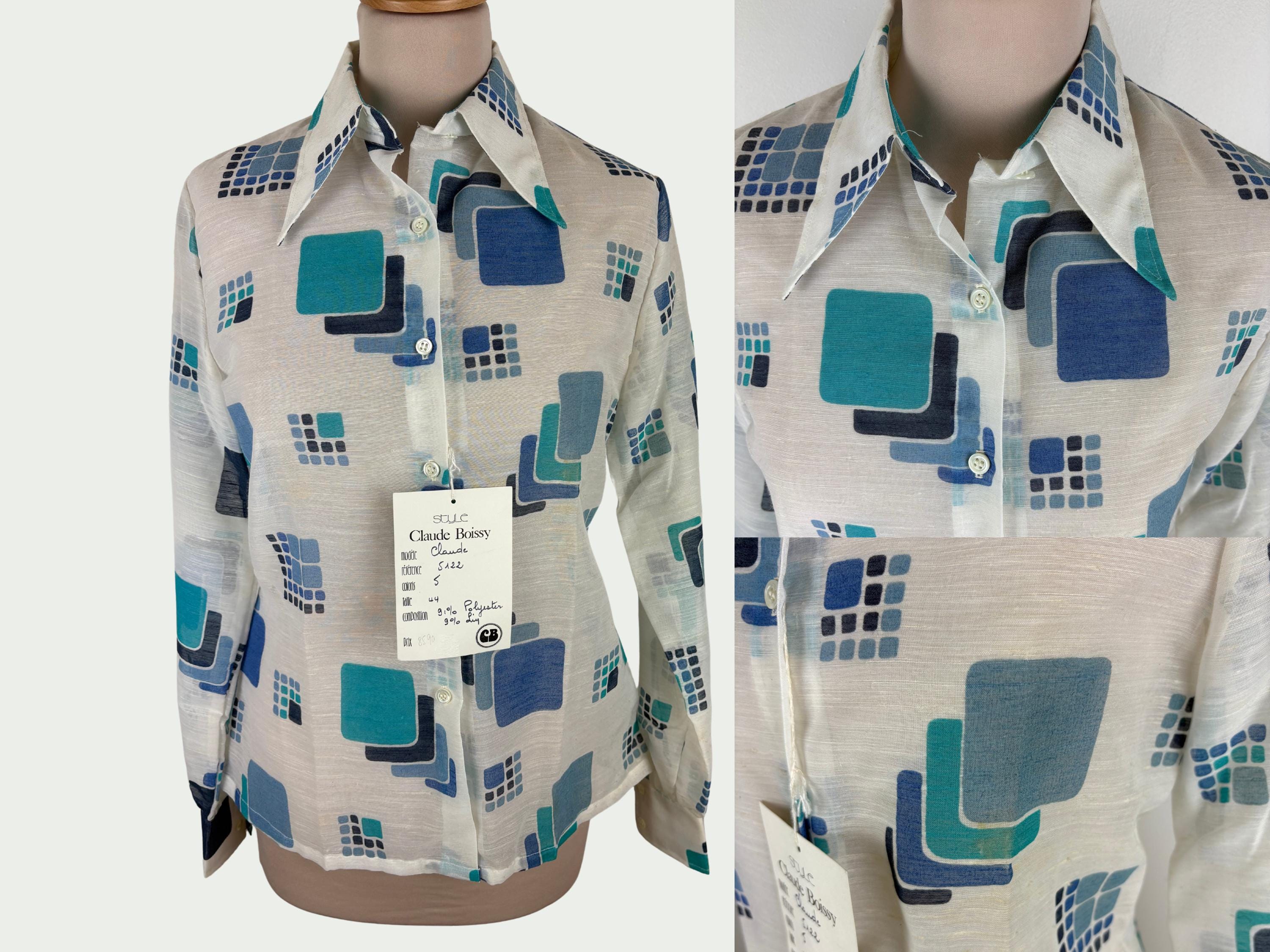 Chemise des années 70 à col France