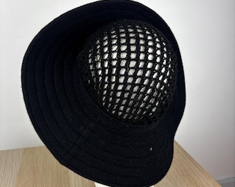 Vintage Sonia Rykiel hat from the 1980s, wool, Made in Italy, fashionable and elegant accessory, chic and retro, 1980s hat, antique