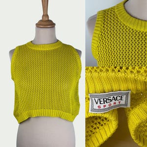 Y2k Vintage VERSACE Cami Top. Pink Blue Orange Bustier Tank Y2k Vintage VERSACE Cami Top. Pink Blue Orange Bustier Tank