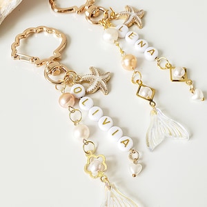 Personalized Coastal Bag Charm |Tote Bag Charm| Custom Keychain| Beach Bag Charm | Coastal Purse Tag | Gifts for Her| Bridesmaid Keychain