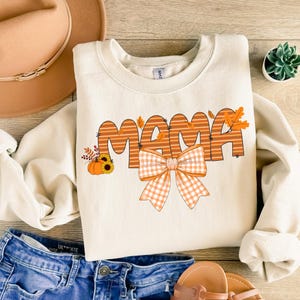 Automne maman noeud design lettres florales d&#39;automne confortable automne sublimation PNG automne maman PNG, automne maman coquette citrouille, automne vibrations png, coquette maman