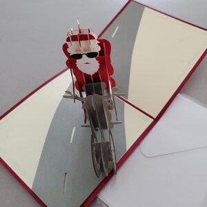 Tarjetas navideñas con Papá Noel emergentes en 3D únicas