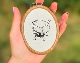 Aro de bordado del duende del hollín de Studio Ghibli - El viaje de Chihiro