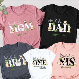 Family Safari Matching Shirts, Birthday Zoo Shirts, Two Wild, Wild One, Wild One Birthday, Mom and Dad Wild Shirt, Wild Safari Shirts