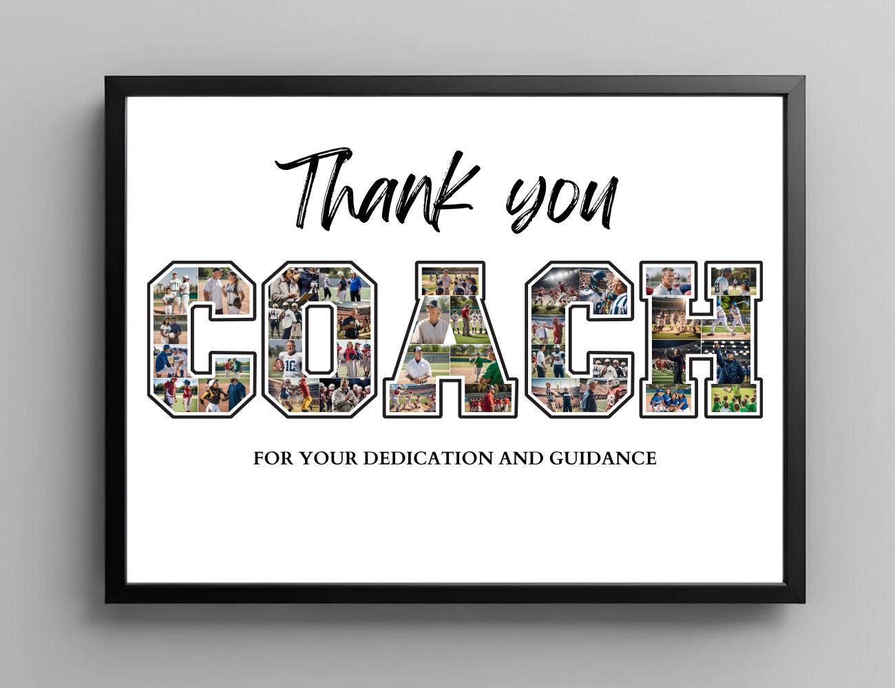 Cheerleader Photo Collage Template, Editable Senior Night Gift ...