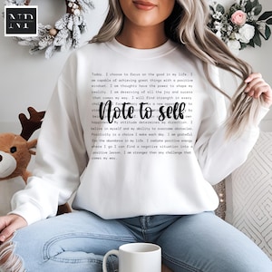 Note To Self PNG SVG, Motivational Sublimation, Positive Mental Health Quotes, Love Yourself, Inspirational Design, Dear Person Behind Me