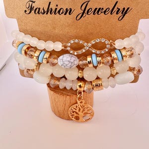 Boho bracelet • Boho jewelry for women • Boho chic bracelet for women • Adjustable size jewelry • Boho chic bracelet set •