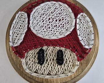 Mushroom string art