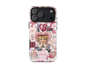 Pink Coquette Phone Case, Baby Cowgirl Accessory, Glossy or Matte Finish