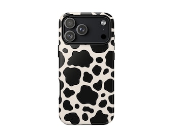 Cow Print iPhone Case, Western Animal Pattern, Trendy Protective Cover