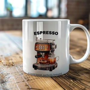 Cute Coffee Mug, Trendy Aesthetic Coffee Mug, Coffee Lover Gifts, Gift for Barista, Espresso