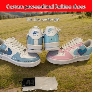 Custom Hand Painted AF1 Shoes, Customized White Air Force 1 Sneakers, af1 custom cartoon Men/Women Birthday/Valentine's Day/Wedding Gifts