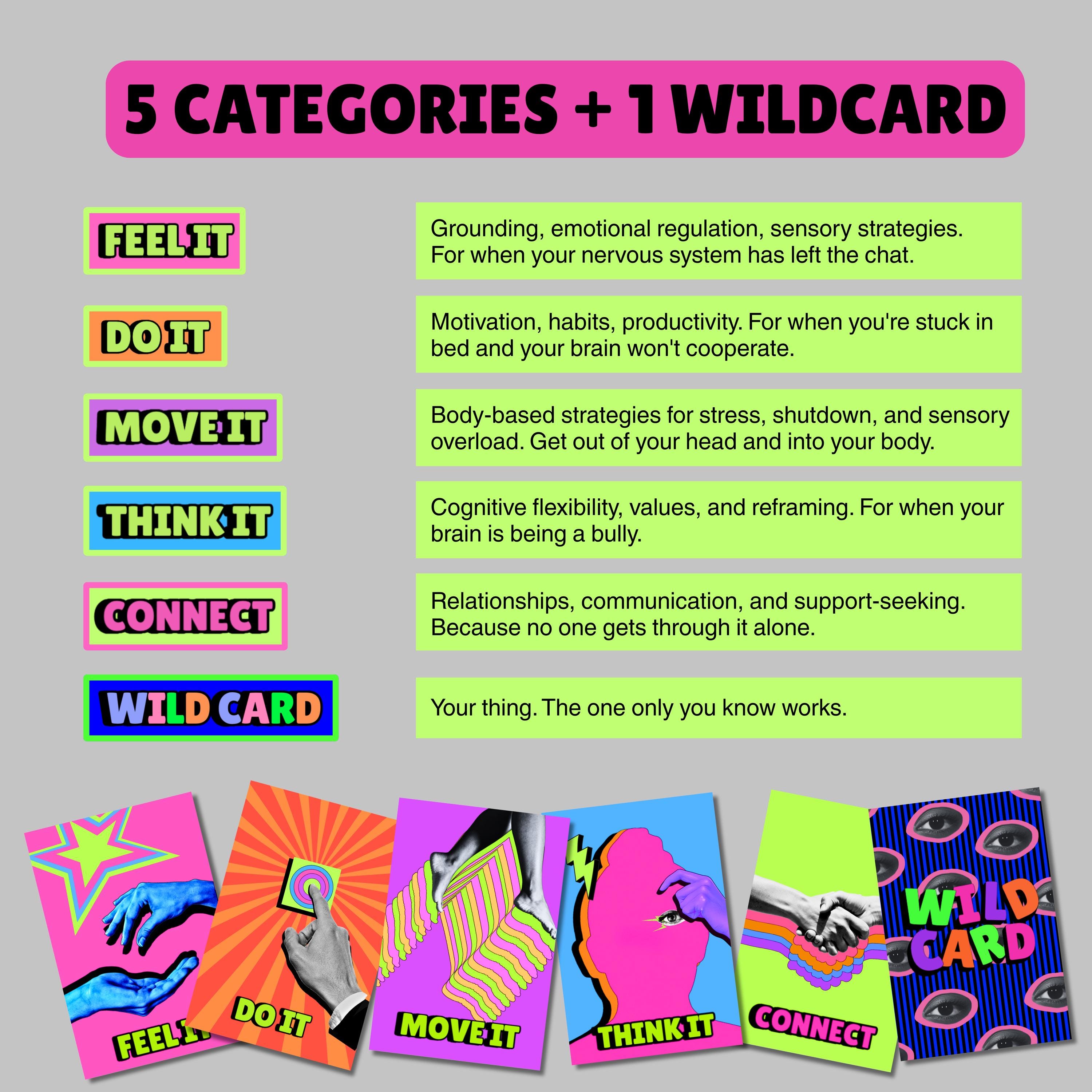 Coping Skills Cards for Teens Young Adults 60 DBT ACT Therapy Tools ...