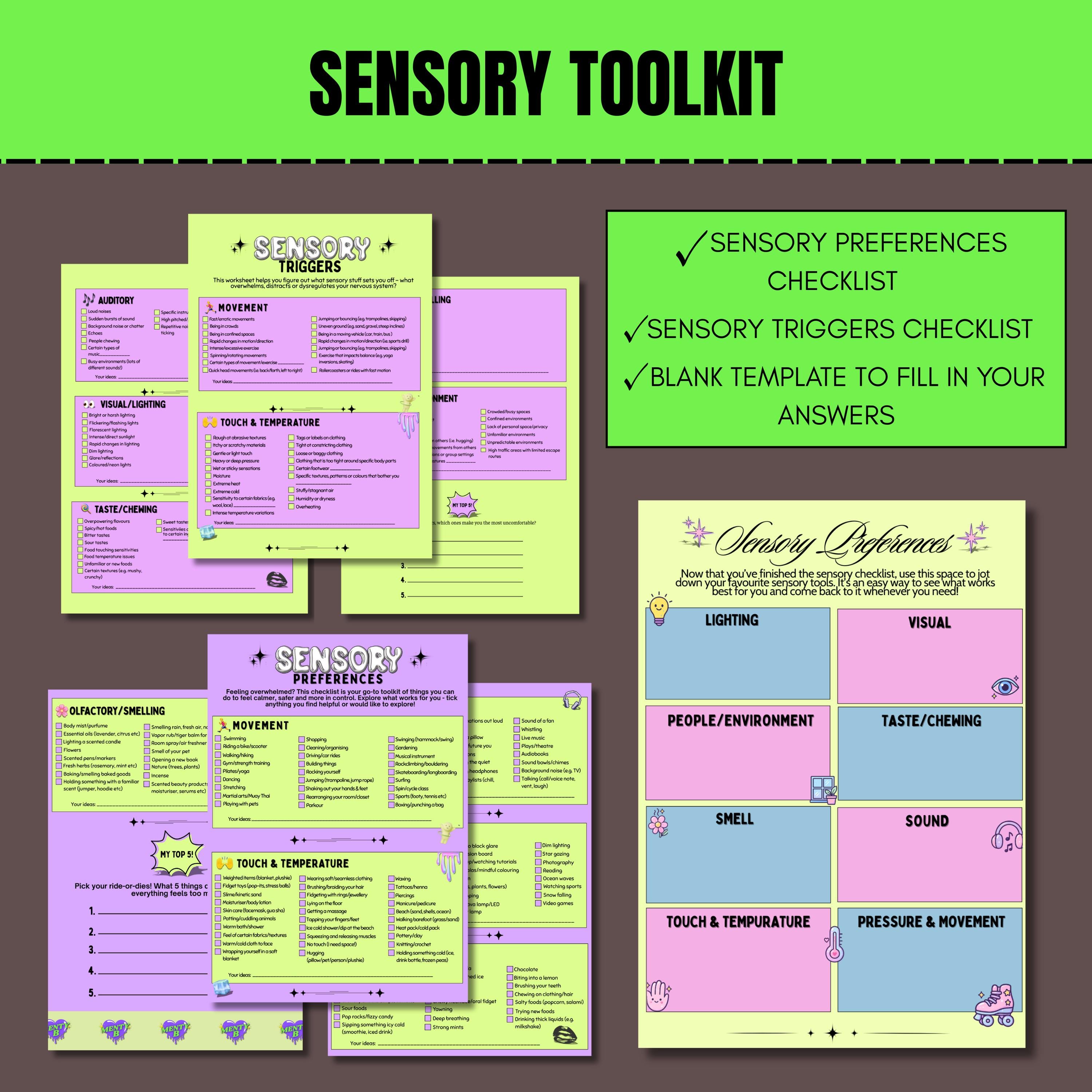 Teen Mental Health Printable Toolkit Therapy Worksheets for Teens ...