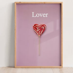 Lover Print, Girly Wall Art, Dorm Room Decor, Swiftie Gift