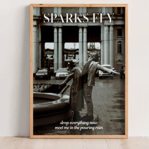 Sparks Fly Print, Girly Wall Art, Dorm Room Decor, Swiftie Gift