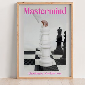 Mastermind Print, Girly Wall Art, Dorm Room Decor, Swiftie Gift