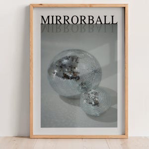 Mirrorball Print, Girly Wall Art, Dorm Room Decor, Swiftie Gift