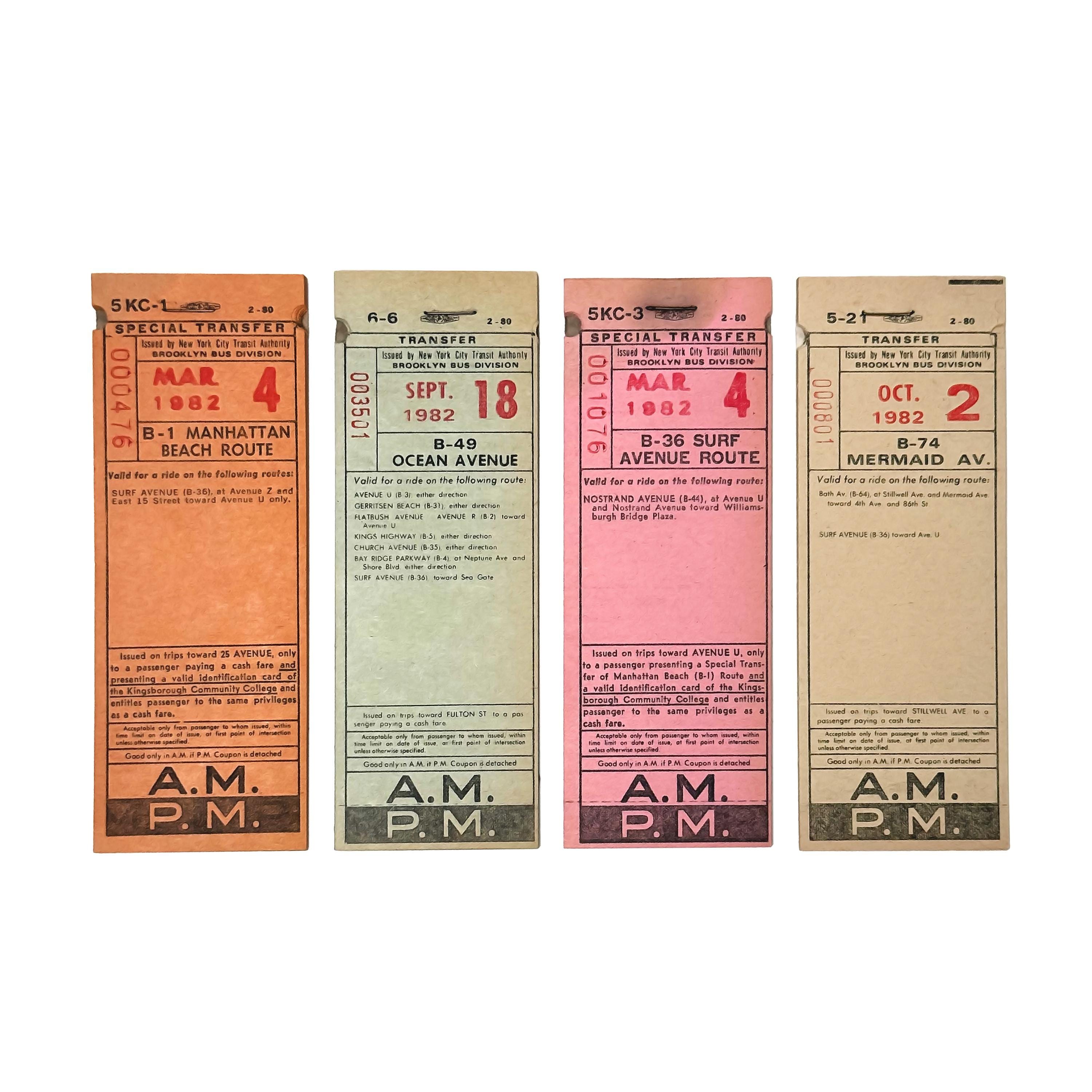 【中古】「非常に良い」［CD］First Class Ticket to Telos Vintage 1980s NYC Brooklyn Bus Transfer Ticket Book - NYCTA New