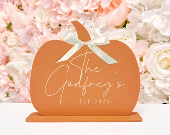 Acrylic Pumpkin Sign