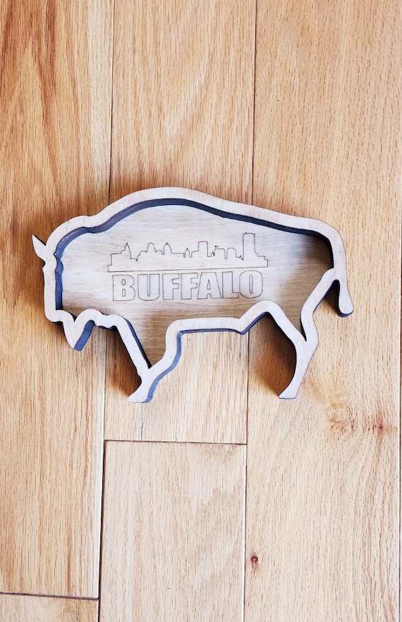 Home Decor Buffalo Key Tray – Rustic Jewelry & Accessory Organizer, Unique Gift for Buffalo Lovers, Handmade Farmhouse Style