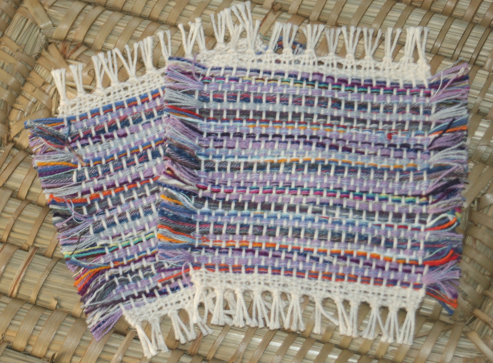 Eco Friendly Hand Woven Coasters Choose Your Own Colors Set Etsy