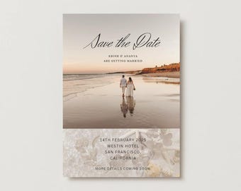 Save the Date 5 x 7 Wedding template