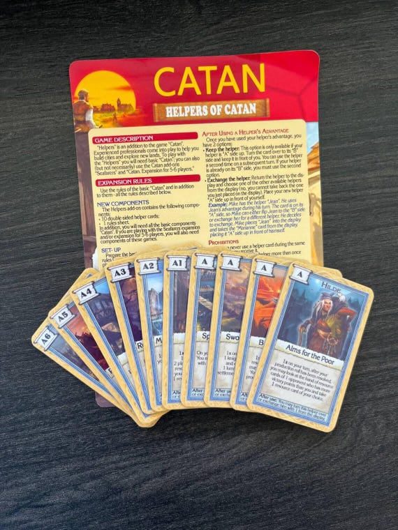Catan Catan Scenarios: The Helpers Extension Board Game Ages 12 plus 3-4 Players