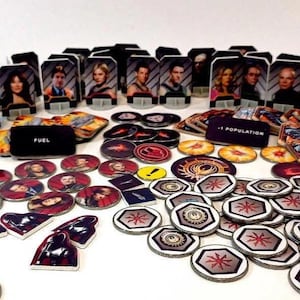 All Tokens for Battlestar Galactica - Tokens for the base game and for ALL expansions