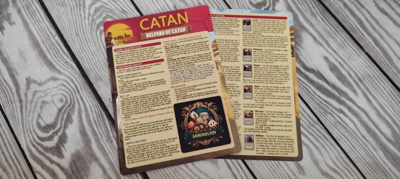 Catan Scenarios: the Helpers Expansion. HANDMADE!!! - Etsy