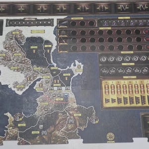 Mappa modulare EPICA di Game of Thrones/Westeros per 12 giocatori (versione creata dai fan creata da Christian Zoli). Realizzato in PVC da 3 mm e serrature puzzle.