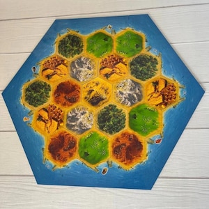 FULL GAME!!! Settlers of Catan and Seafafers expansion (2-4 and 2-6 Players) | Laser cutting | 3D printing | Gamer birthday gift