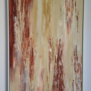 Canvas picture Abstract art with shadow gap frame