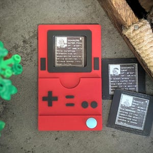 3D Gedruckter Johto Pokédex mit Game Boy Drucker Pokédex Einlagen • Gen 2