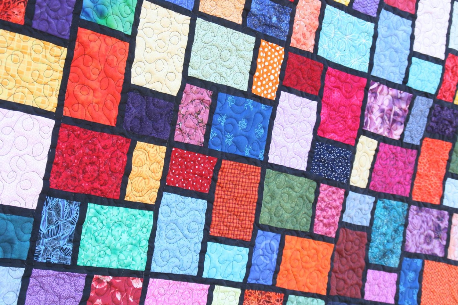 Stained Glass Quilt PDF Pattern in Multiple Sizes - Window to My Soul ...