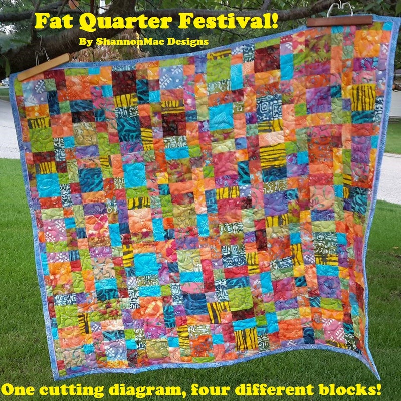 Fat Quarter Quilt Pattern - Etsy