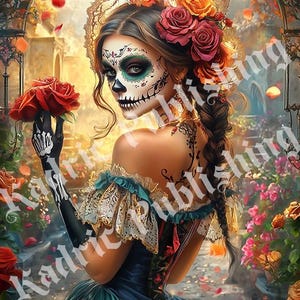 Dia de Los Muertos Day of The Dead 8 téléchargement Images Jpeg 300 dpi téléchargement image 4