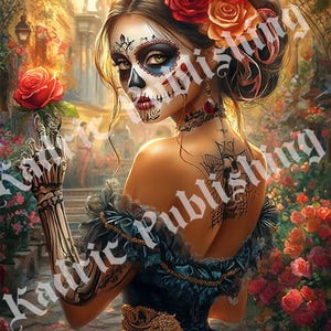 Dia de Los Muertos Day of The Dead 8 téléchargement Images Jpeg 300 dpi téléchargement image 3