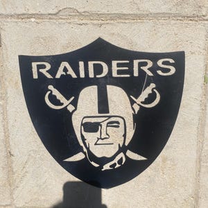 Las Vegas Raiders inspired wall sign