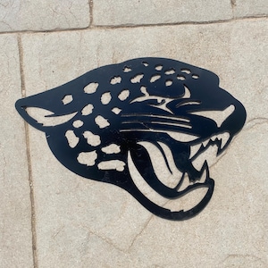 Jacksonville jaguars inspired wall sign
