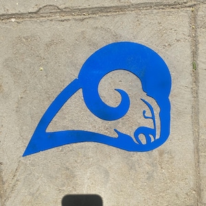 Los Angeles Rams inspiriertes Schild 30 cm
