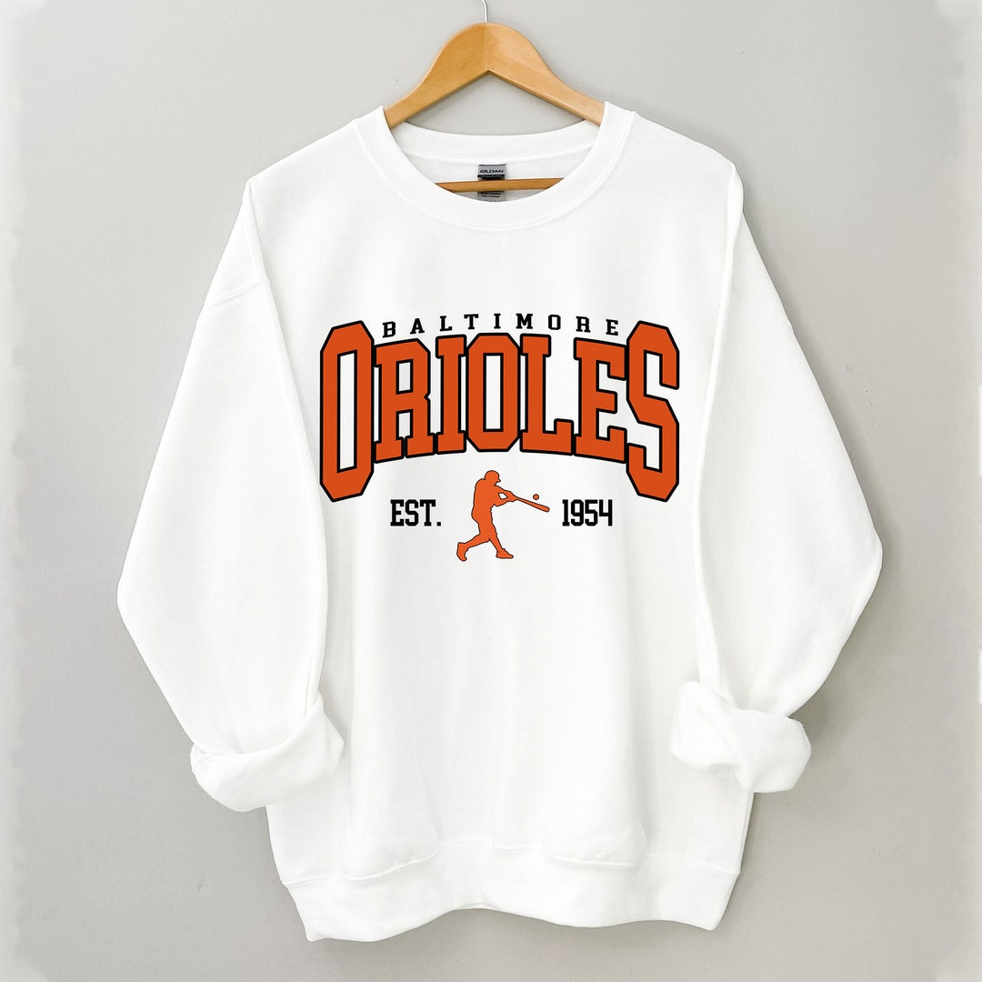 Baltimore Oriole Baseball Sweatshirt Baltimore Baseball Etsy Canada