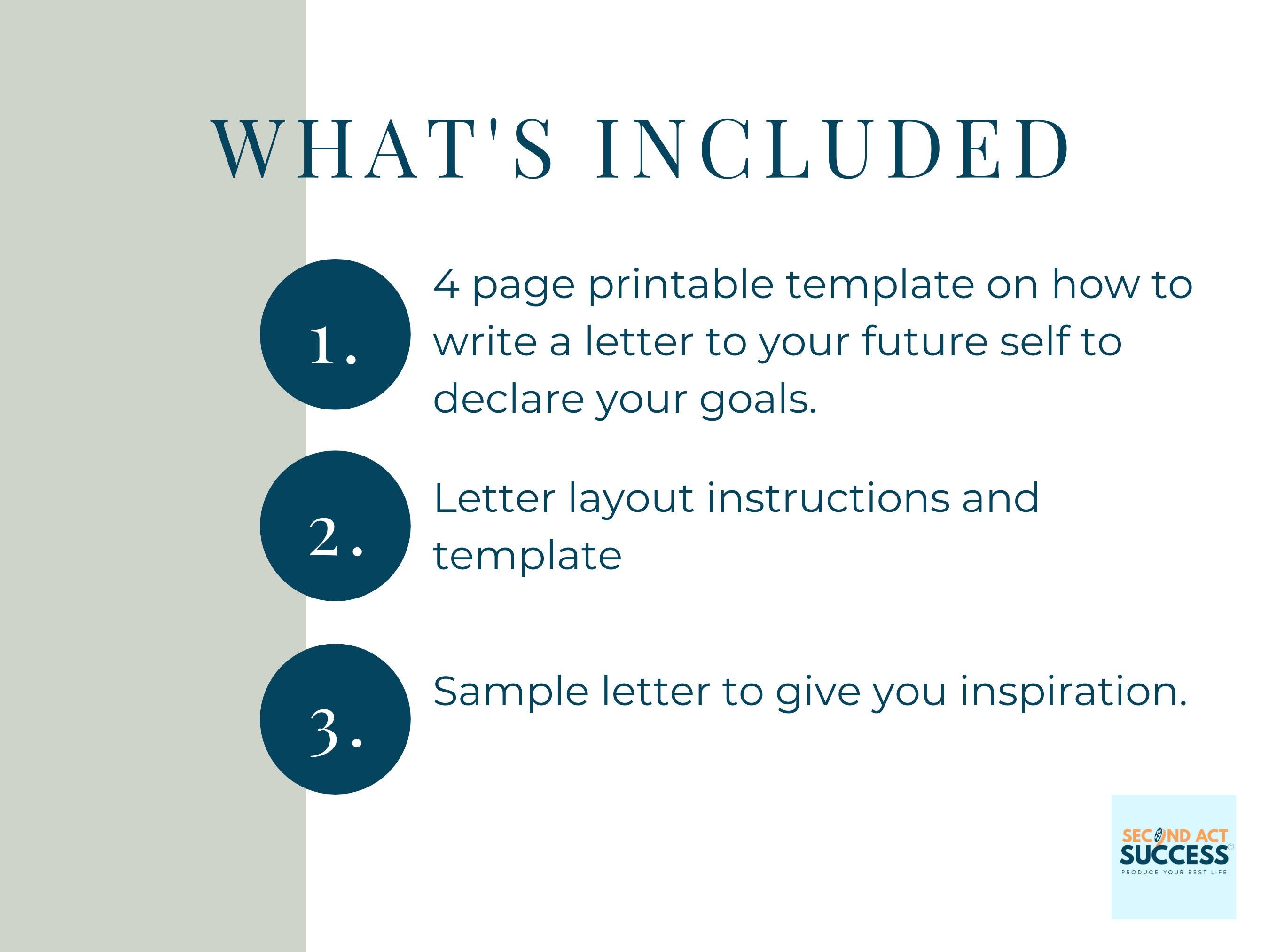 Letter to Your Future Self Template Sample Letter + Writing Prompts