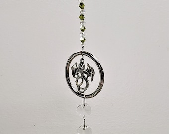 Suncatcher Crystal Dragon, Heart Chakra