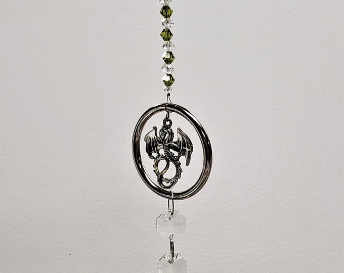 Suncatcher Crystal Dragon, Heart Chakra