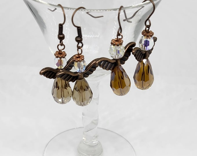 Angel Earrings Crystal