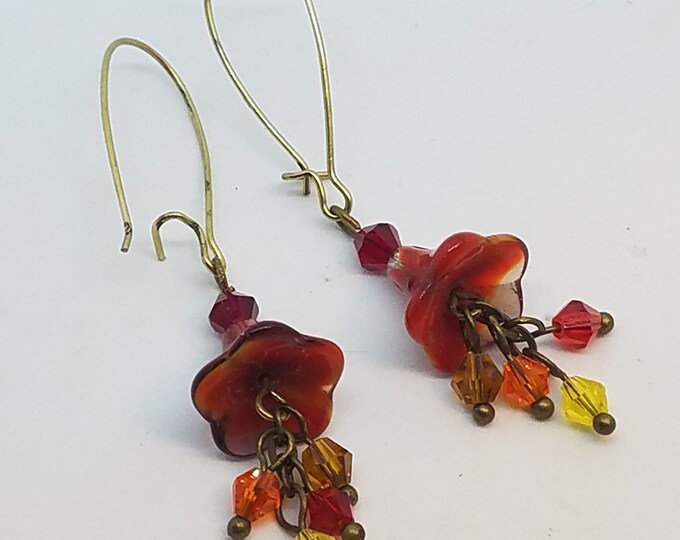 Flower earrings