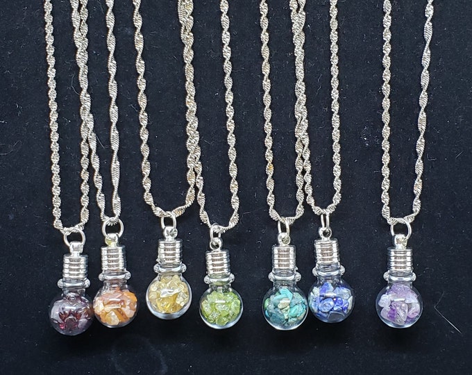 Chakra Gemchip Necklaces