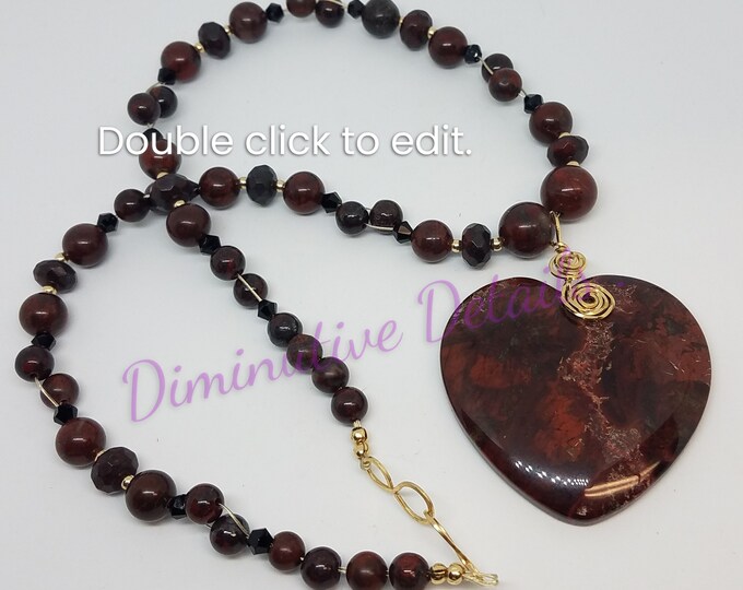 Bredicated Jasper Necklace - N190