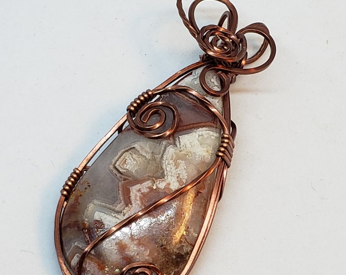 Crazy Lace Agate in Copper P1077